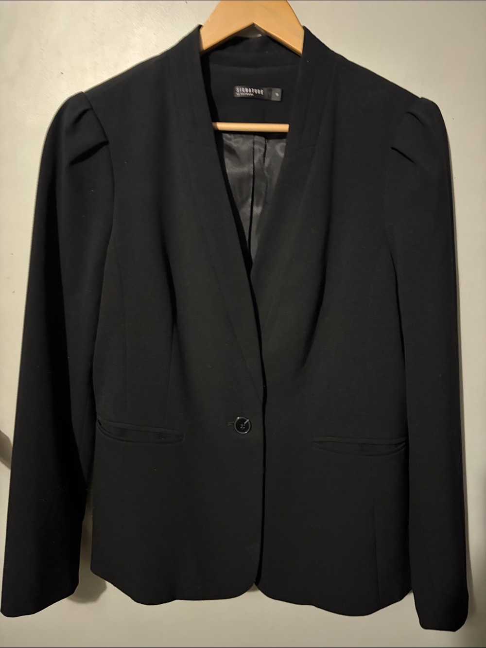 Reitmans Black Single-Button Tailored Women's Blazer